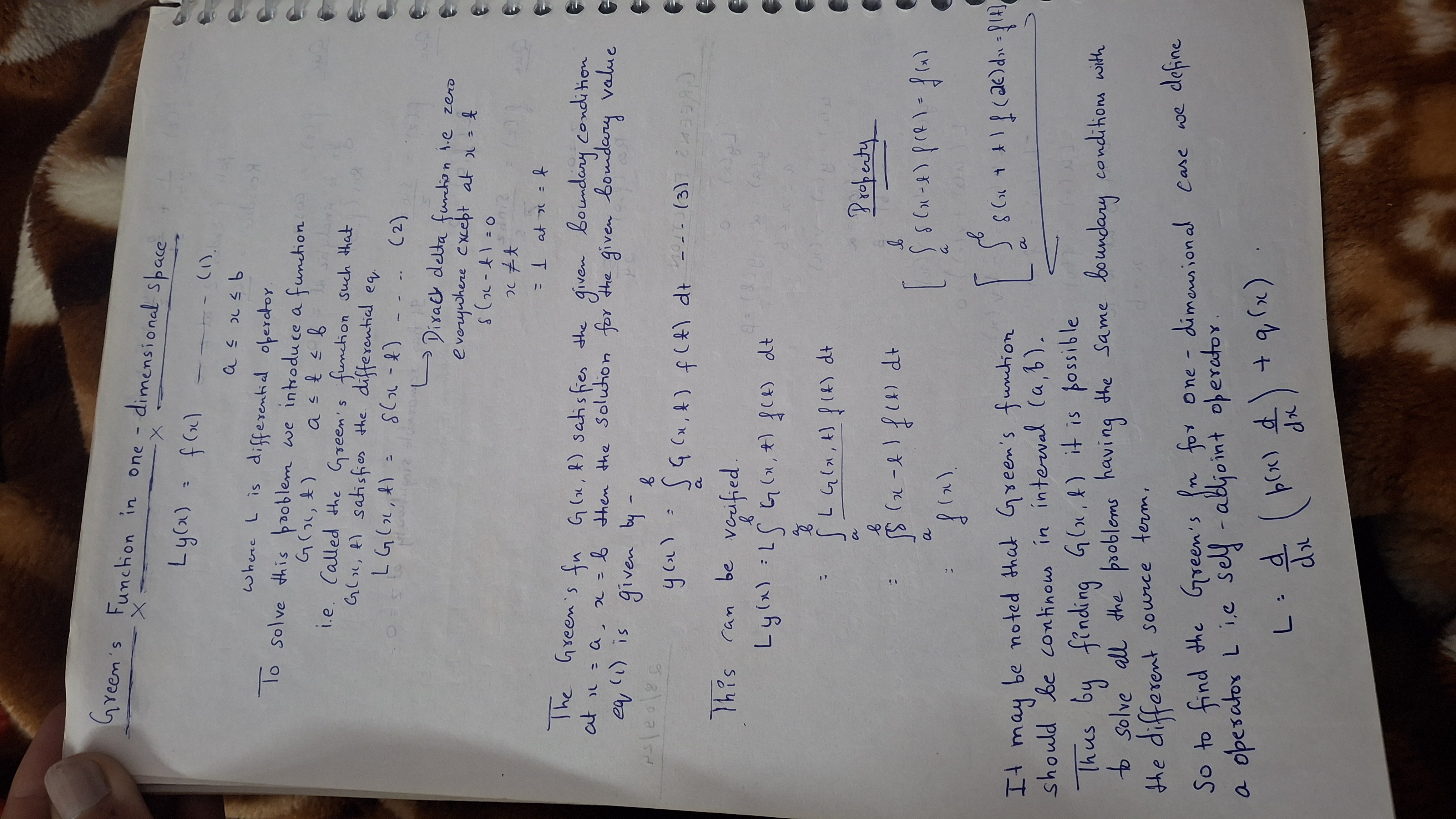 Mathematical Physics- Greens Function